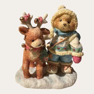 Cherished Teddies NIles "Near And Deer For Christmas" Figurine By Priscilla Hill